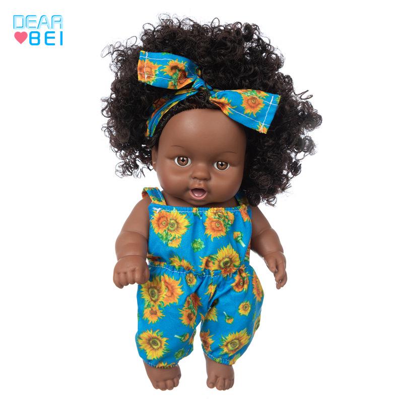 8-inch African Black Skin Fashion Doll with Changeable Outfits