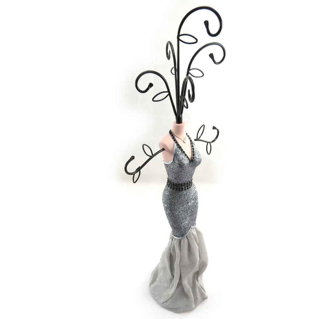 Les Trésors De Lily [J8341] - Gray 'Belle Epoque' Necklace Holder