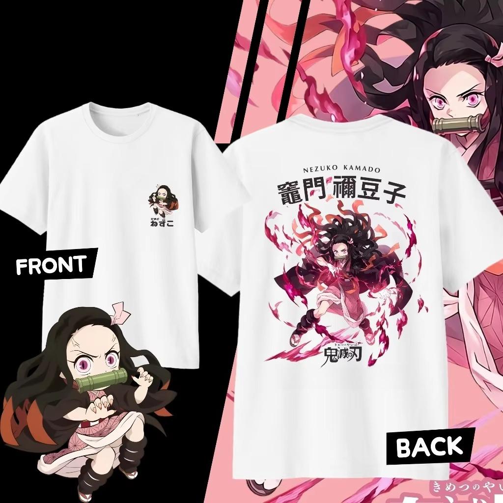 Anime Demon Slayer Nezuko Kamado Bedrukt T-shirt Heren en Dames T-shirt Heren Top Sport T-shirt 2026 Zomer Nieuw T-shirt