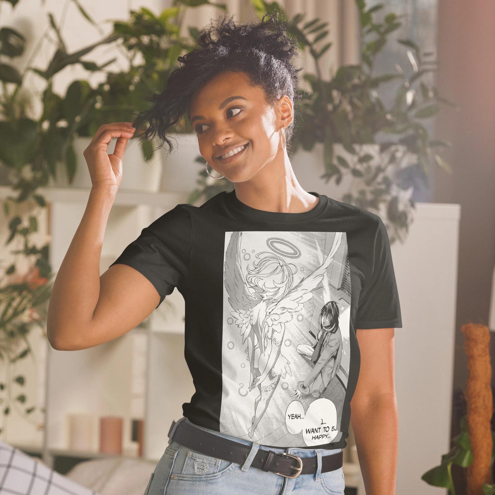 Anime Angel Girl Kawaii Harajuku Short-Sleeve Unisex T-Shirt 2XL