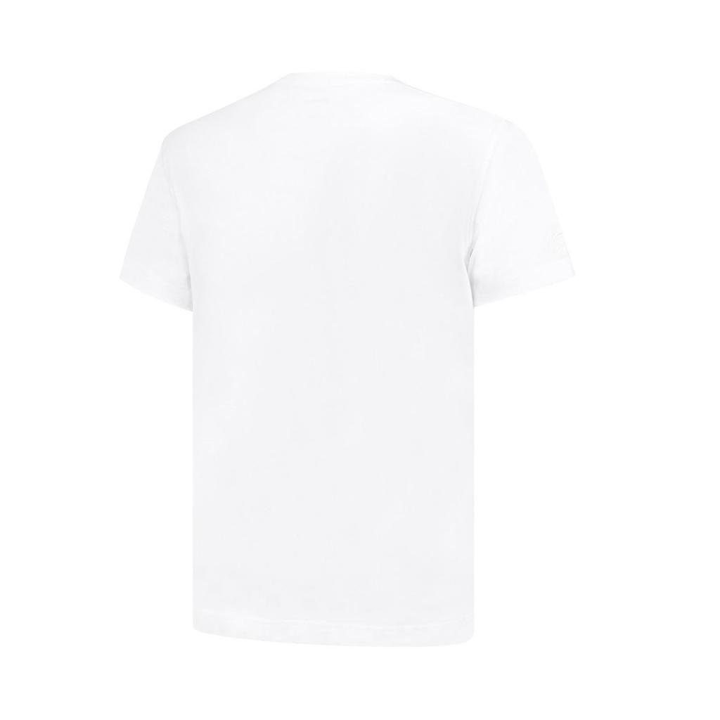 Li-Ning Fashionable Casual Versatile Short Sleeve Breathable Comfortable T-Shirt Men Tops White AHSW387-1