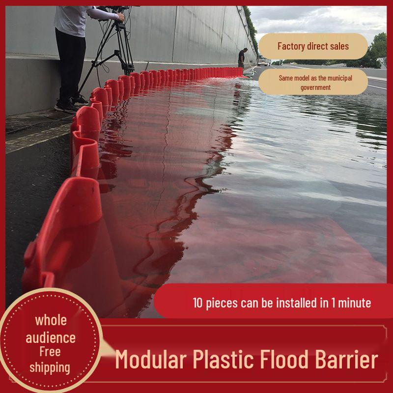 Thickened Modular Flood Control Barrier for Home and Basement Waterproofing