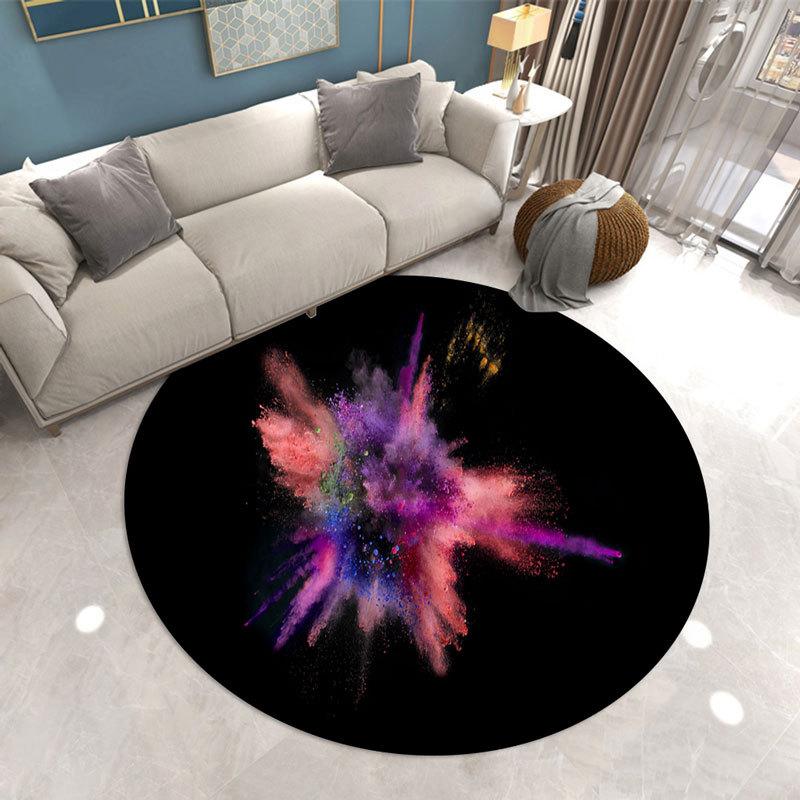 Star universe round carpet living room bedroom room stepping carpet romantic star soft carpet