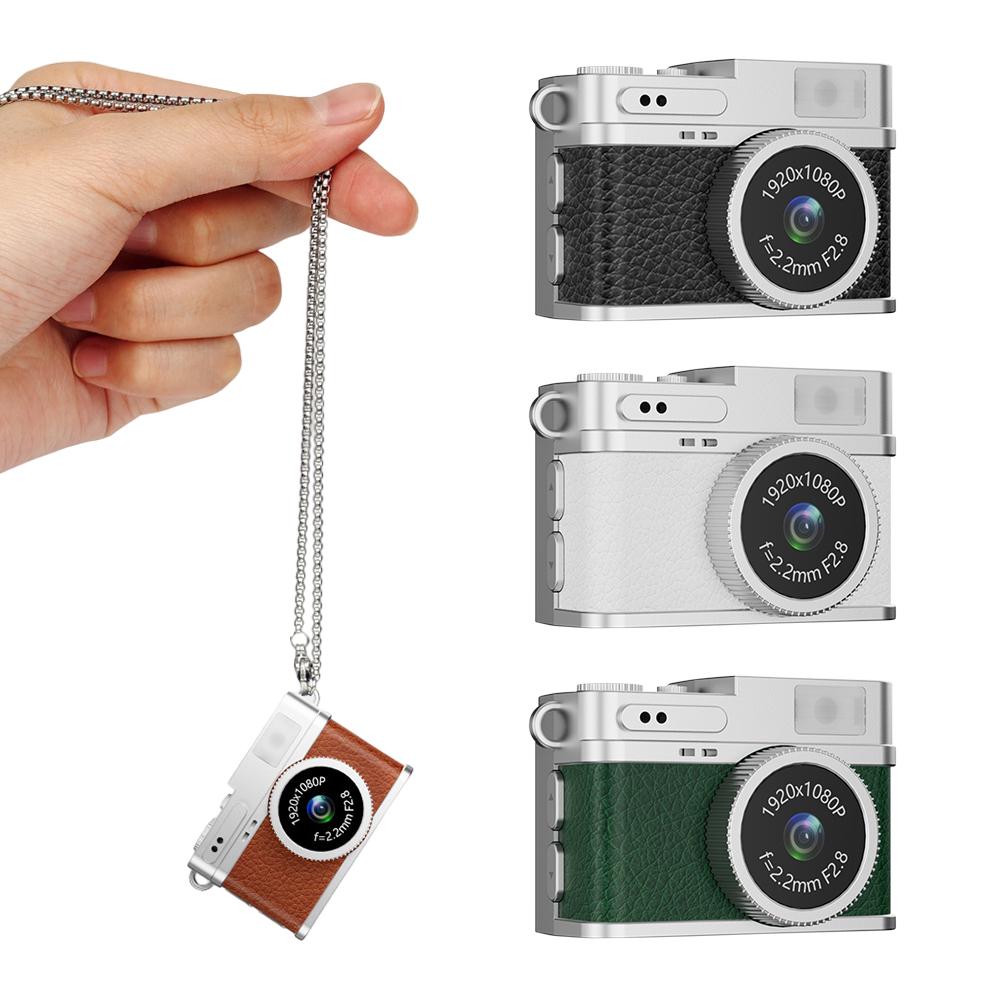Retro Digital Camera with LED Flash Light Pocket Video Recorder Portable Small Camera for Travel Gift for Kids Students
