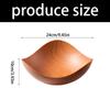 Portable Modern Wooden Look Serving Bowl Ideal For Displaying Fruits And Appetizers During Family Gatherings