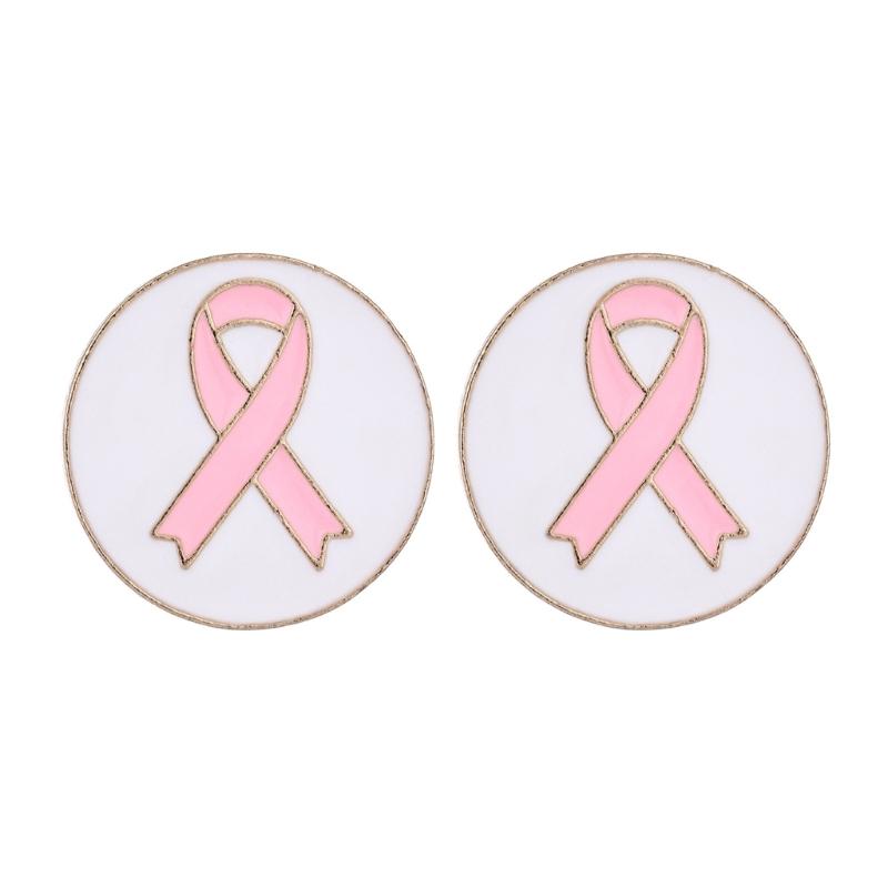 10Pcs Cancer Awareness Ribbon Pin Awareness Brooch Decorative Metal Lapel Pins For Clothing Bag Hat Costume Decoration