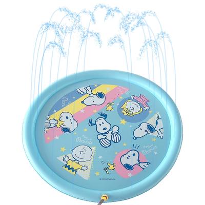 Eiwa Snoopy Fontein Mat R Strandmat Speelmat Fontein Zwembad Waterspeelmat Waterspat Speelgoed Peuter Kind Buiten Tuin Douche Hitteverlichting