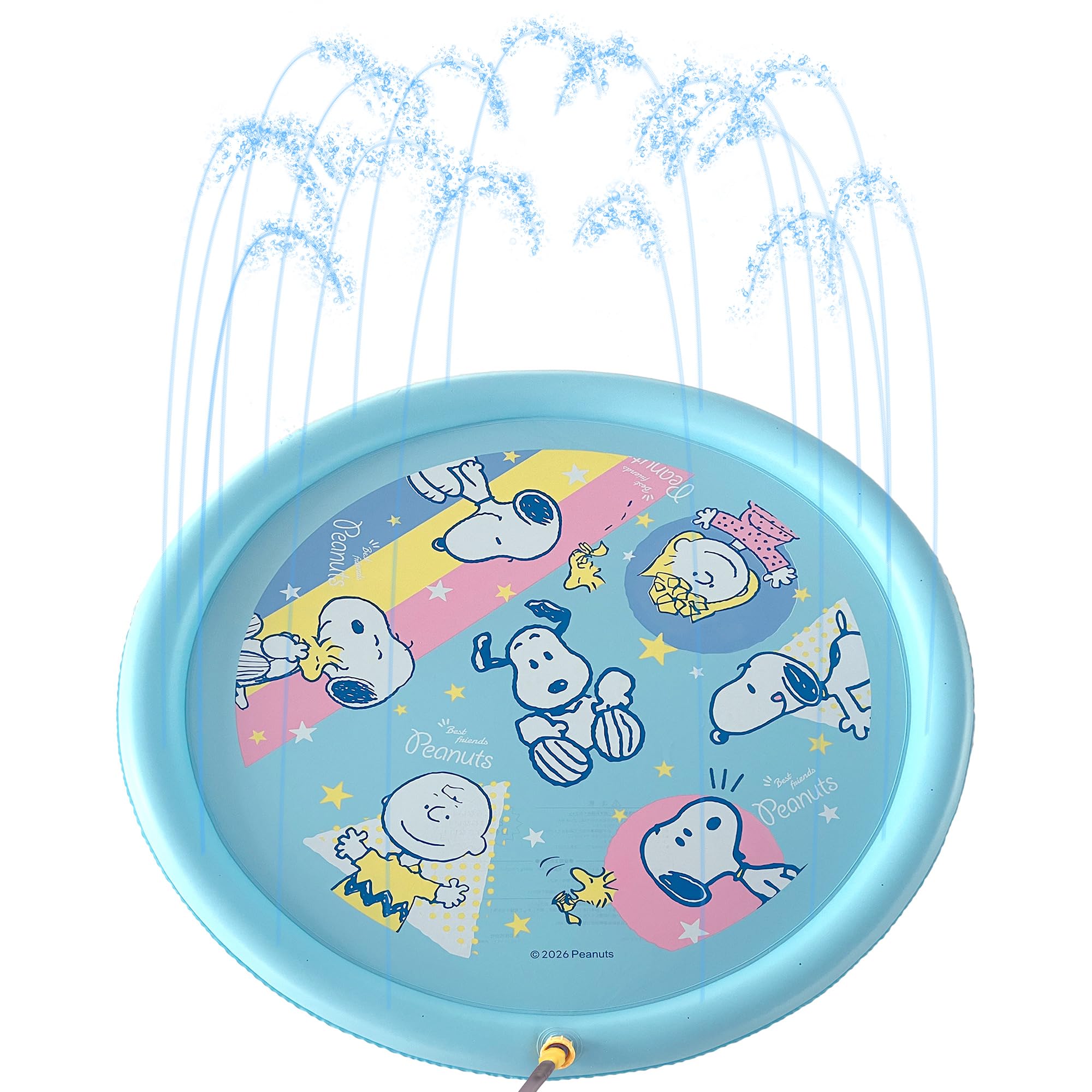 

Eiwa Snoopy Fountain Mat R Beach Mat Play Mat Fountain Pool Water Play Mat Water Splash Toy Toddler Child Outdoor Garden Shower Heat Relief