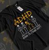 ADHD Dabbing Skeleton Shirt, Why Fit In When Born To Stand Out Tee, Neurodiversity Awareness Graphic Top, Heavy Cotton Gildan 5000 Unisex