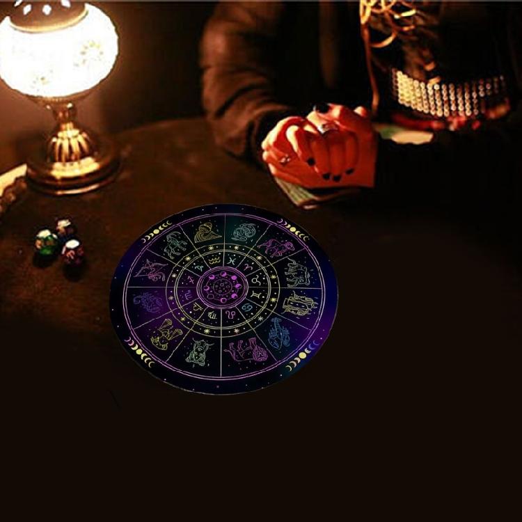 Constellations Astrology Pendulums Mat Tarots Rubber Tablecloth Desk Decoration Tarots Card Pad Pendulums Ceremony Mat