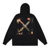 1292 Off-White 2025 Autumn/Winter New OW Oil Painting Arrow Pattern Printed Men's and Women's Zipper Hoodie