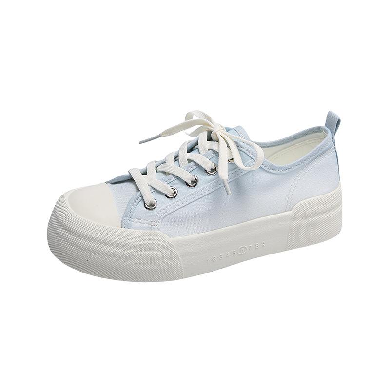 

Туфли из парусины с толстой подошвой и круглым носком, женские, осенние, новые, тонкие, дышащие, повседневные, универсальные, для сноуборда 40 светло-синий