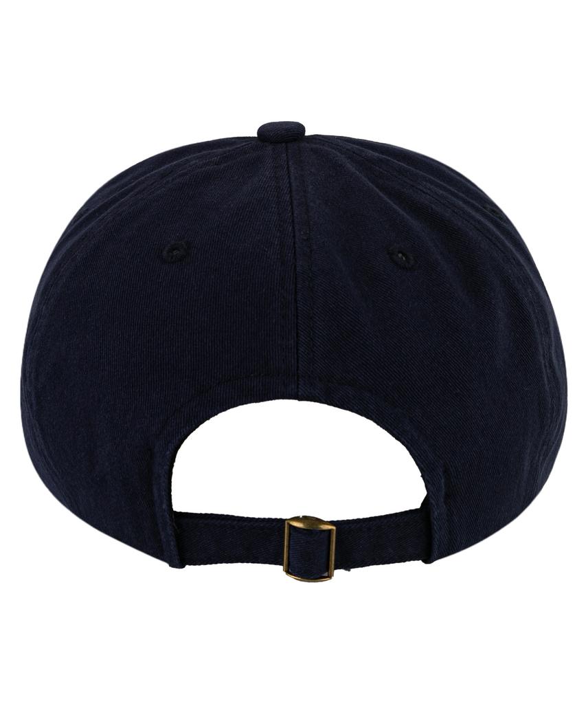 Chaebteo Standard 5-Panel Two-Tone Washing Ball Cap-Navy