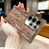 Vintage Wood Grain Pattern Plating Phone Case For Samsung Galaxy S24 S25 FE S26 Edge S23 Ultra S22 S21 Plus S20 Anti-Fall Airaba