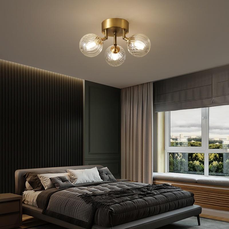 Modern Creative Ceiling Lamp Live Room Bedroom Luxury Magic Bean Glass Ball Lampshade Restaurant Home Decor Light Fixtures