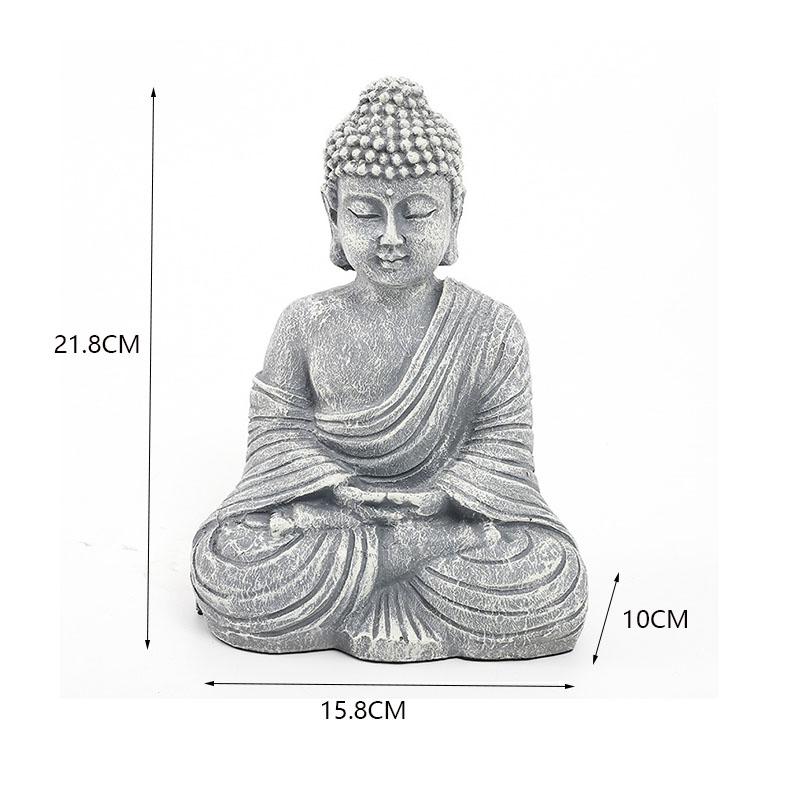 

Статуя Будды с улыбающимся лицом, статуя из смолы, украшение ручной работы, китайский стиль