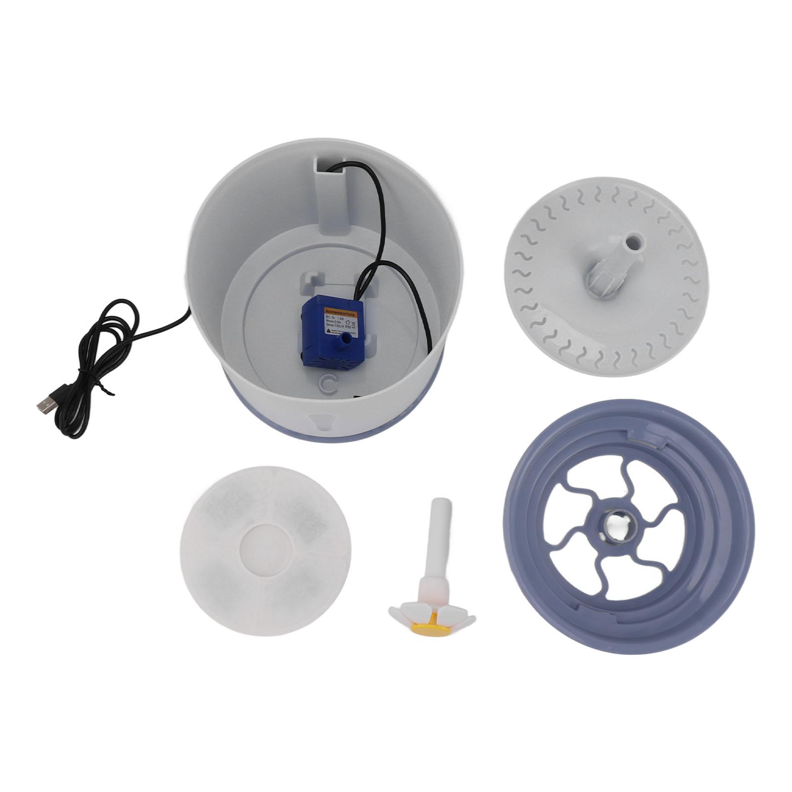 

Поилка для кошек с несколькими фильтрами и низким уровнем шума. Автоматический поилка для домашних животных. синий