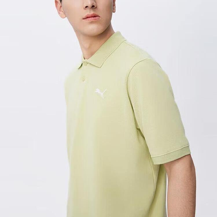 New PUMA ESSPIQUE SS25 Polo Shirt Men's Pistachio Green 690242-37