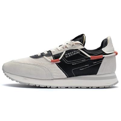 Li Ning Shattered Stars Comfortable Lightweight Rebound Low Top Running Shoes Men's Black AGCR329-1