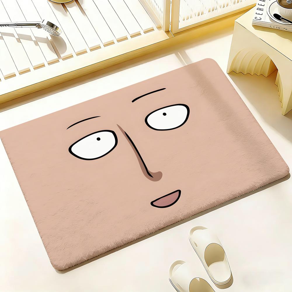 Anime Hot O-One-Punch Man Floor Mat Bedroom Living Room Flannel Door Mat Non-Slip Home Decor