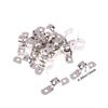 20Pcs M5-20 Rigid Pipe Strap Stainless Steel 2 Holes Cable U Bracket Pipe Clamp For Fixing Pipe Or Cable Horseback Saddle Clamp