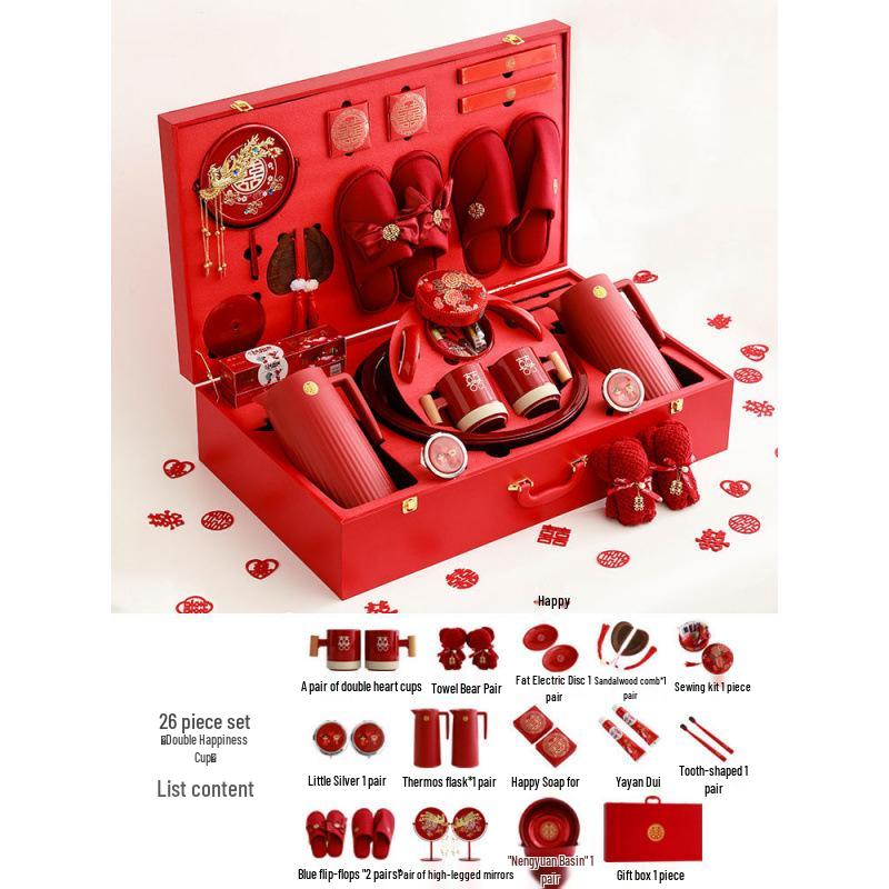 Complete Wedding Dowry Set: Elegant Bridal Toiletries & Essentials for Bride's Celebration