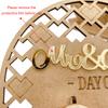 1Set Wood Wedding Countdown Calendar Holiday Birthday Decoration for Indoor Outdoor Garden Yard Decoration Crafts