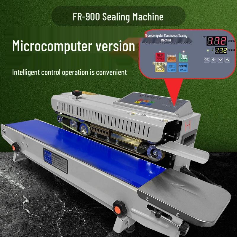 Automatic Continuous Sealing Machine for Aluminum Foil & Plastic Film Bags - Ideal for Packaging Tea & Masks