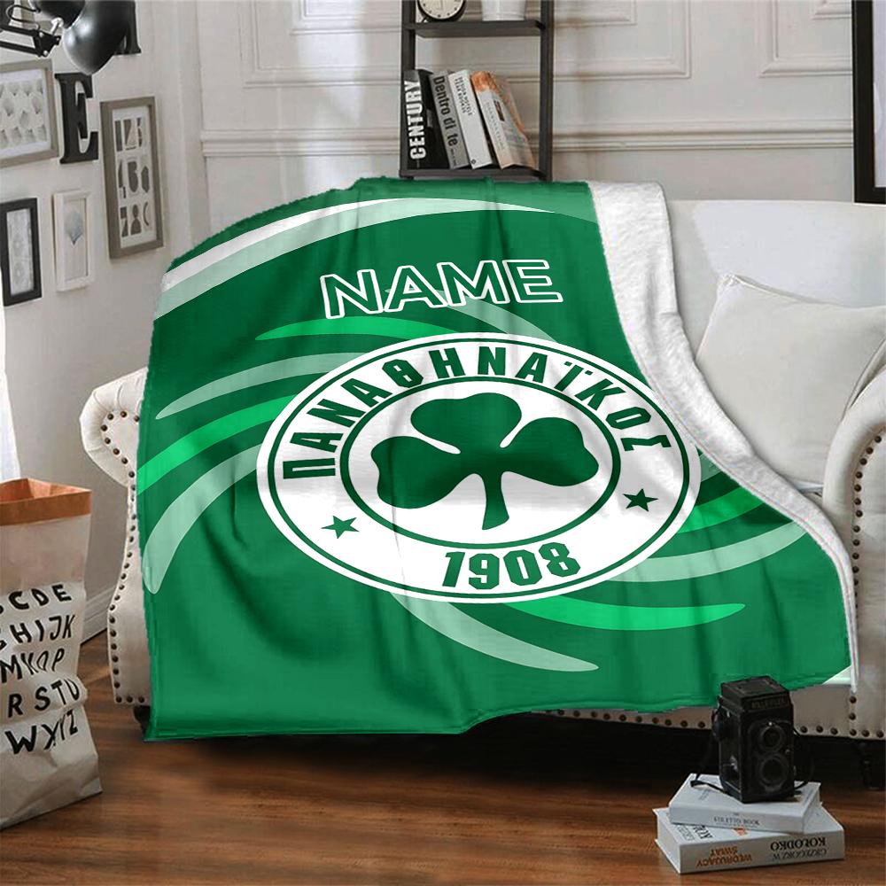 Custom Name Atletico Madrid Crest blanket for Couch & Bed, Plush Cozy Fuzzy Blanket Super Soft & Warm Blankets for Fall and Winter. 0908250