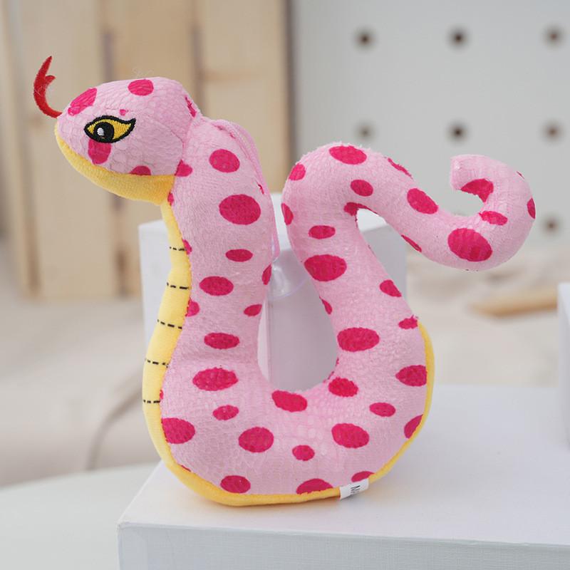 Adorable Year Of The Snake Plush Toy Charming Sequin Stuffed Animal For Kids