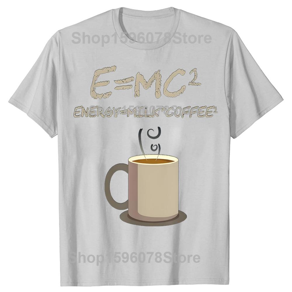 EMC2 Café Énergie Café au Lait Cadeau T-shirt Imprimé Personnalisé T-shirts Graphiques T-shirts Graphiques Camisas Streetwear