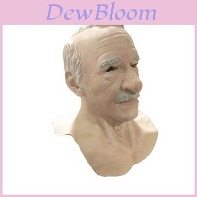Latex Old Man Mask For Halloween Party And Live Streaming Prop