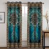 Boho Darkening Window Curtain for Bedroom Retro Blackout Curtain Living Room Bohemian Drapes Decor(2Panels) Cotinas De Sala