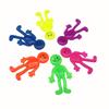 12pcs Mini Smile Figures Sticky Bouncy Relief Toys Kids Birthday Party Favor School Prizes Carnival Gift Goodie Filler Pinata