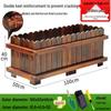 HANDUNYOU Outdoor Rectangular Anti-Corrosion Wood Planter Box 100x50x40cm