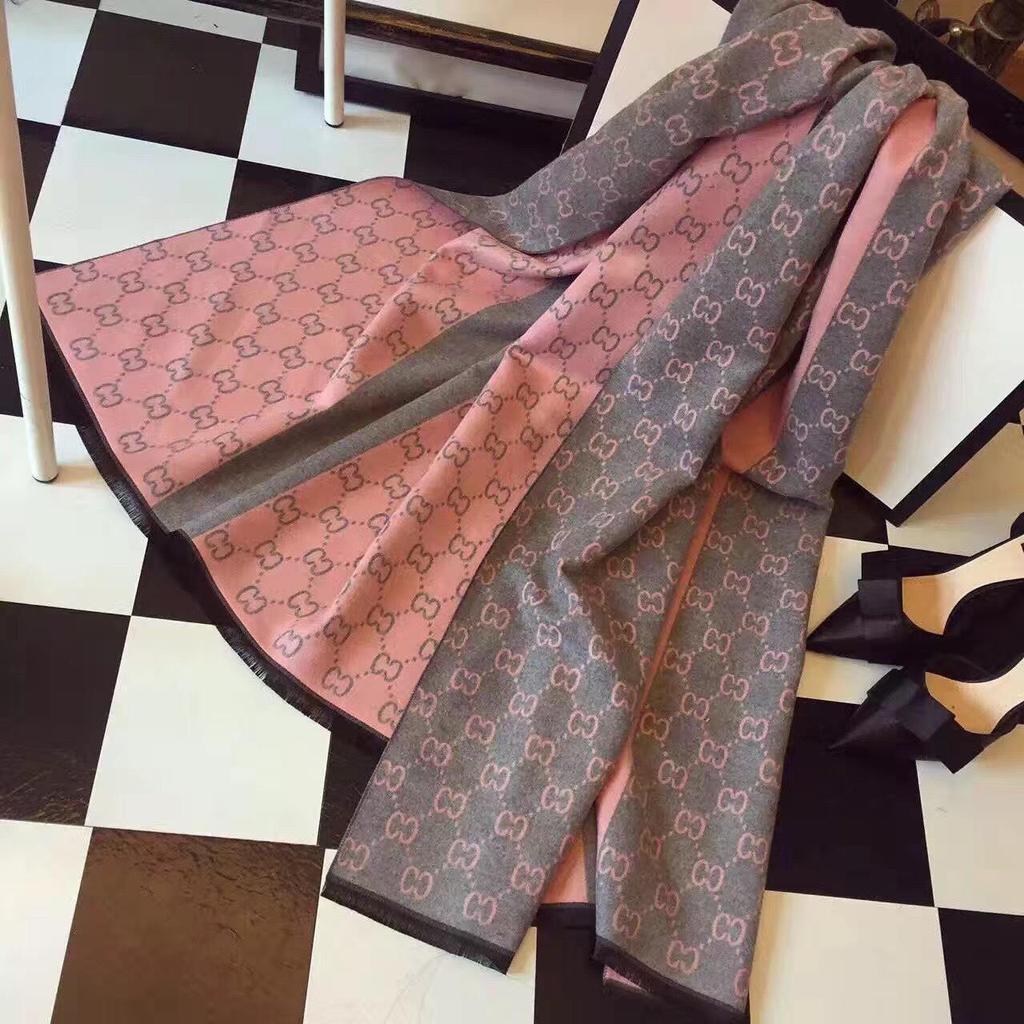 Women's Cashmere Blend Double-Sided Scarf - Autumn/Winter Warm Shawl, Versatile High-End Fashion