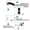 Narrow Walker Adjustable 6 Gears Stainless Steel Folding Elderly Walking Aid for Hospital Family