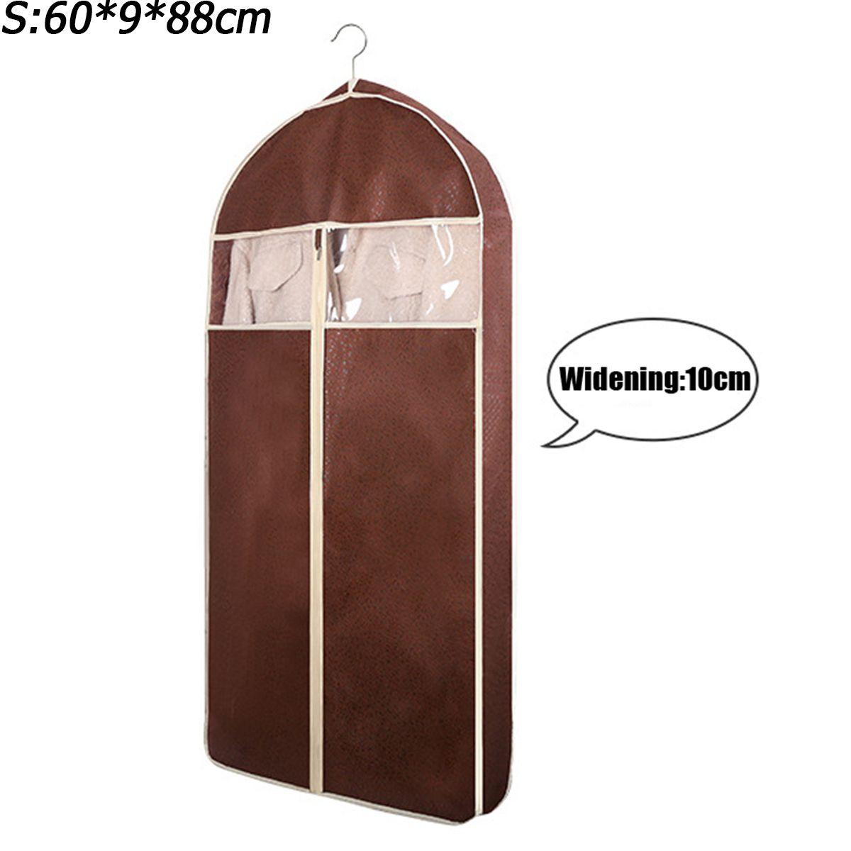 

For Garment Coat Suit Household Dustproof Dust Cover Clothes Cover Storage Bag Protect Case S coffee