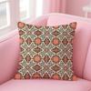 Chinese-Style Copper Coin With Circular Patterns Cushion Cover Linen Cushion Cover Soft Decorative Case For Sofa Home Decor