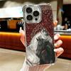 Horse Art Aesthetics Plating Phone Case For Iphone 16 17 Pro Max Air 16E 14 15 Plus 12 13 Mini Anti-Fall Airabag Cover