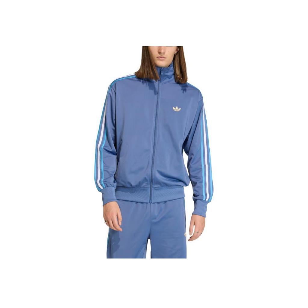 Adidas Originals Adicolor Sport Series Comfortable Loose Striped Stand Collar Zip Jacket Men Jackets KD3843