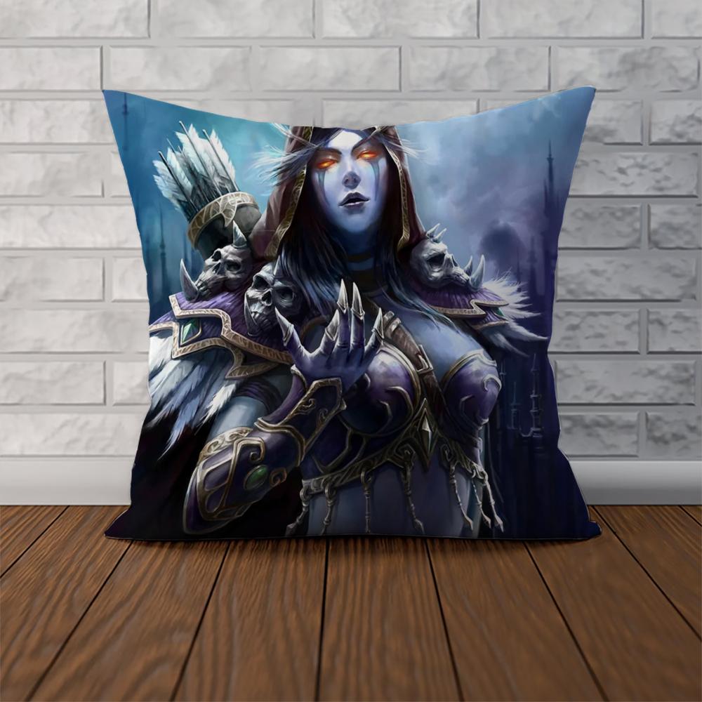 WWorld Of WWarcraft WOW Pillow Case For Car Sofa Decorative Home Doublesided Print Plush Square Throw Pillow Cushion Cover
