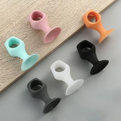 New Silicone Suction Cup Door Stopper Wall Protectors Anti Collision Door Handle Crash Pad Suction Cup Anti-damage Doorstop Door