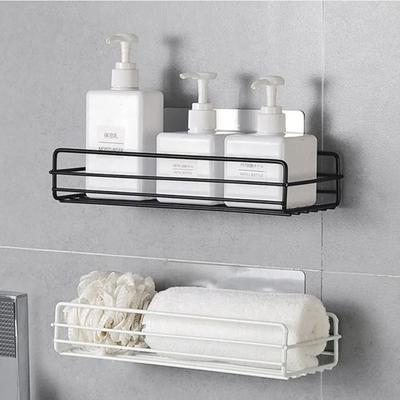 Iron Bathroom Shelves No Drill Corner Shower Shelf Multi-function Shower Organizer  Bathroom
