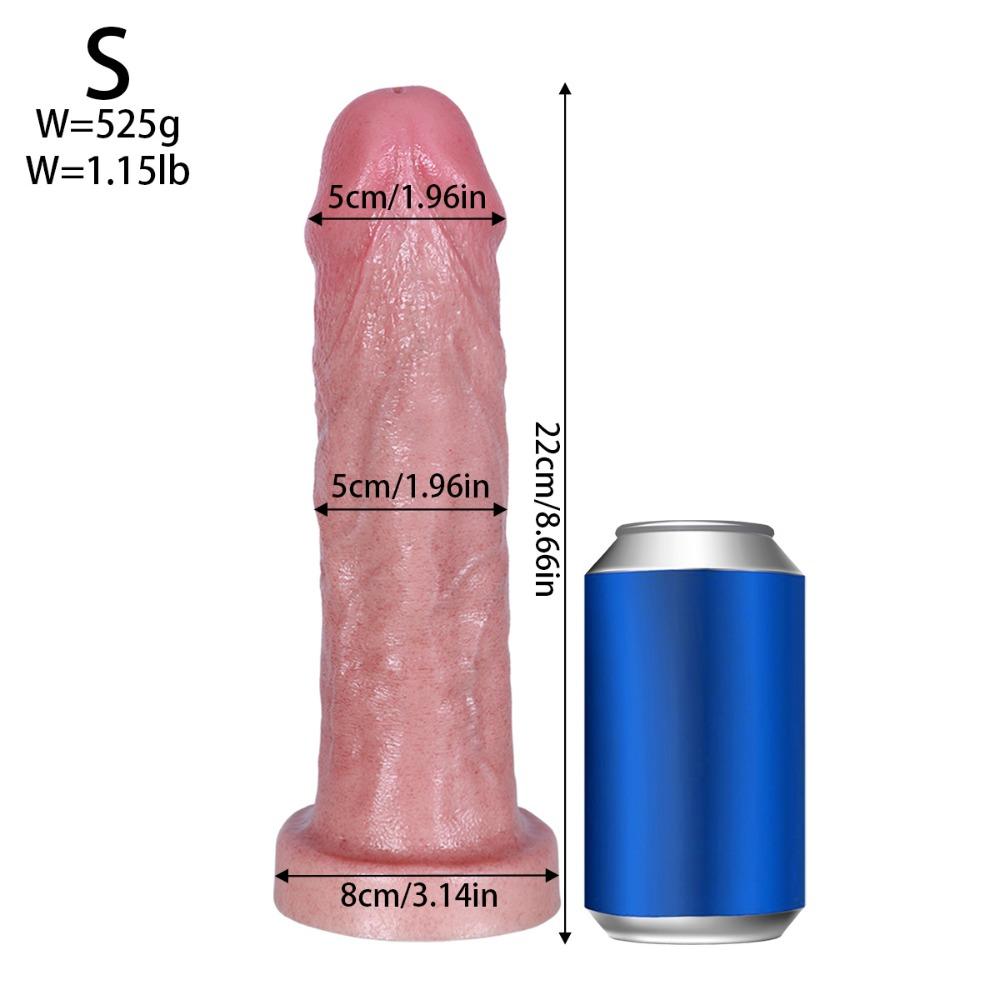 Oversized Extra Thick Silicone Realistic Dildo - Female Adult Pleasure Toy