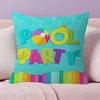 Summer Pool Party   Cushion Cover Pillowcase Upholstery Sofa Throw Pillow Home Decor Pillowcas