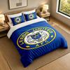 3-Piece Bed Sheet Set with Leeds United Design, 1 Flat Sheet and 2 Pillowcases for Bedroom