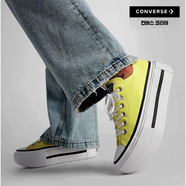 ConverSe Women S Lightweight Platform canvaS SneakerS Lemon A16283c 230