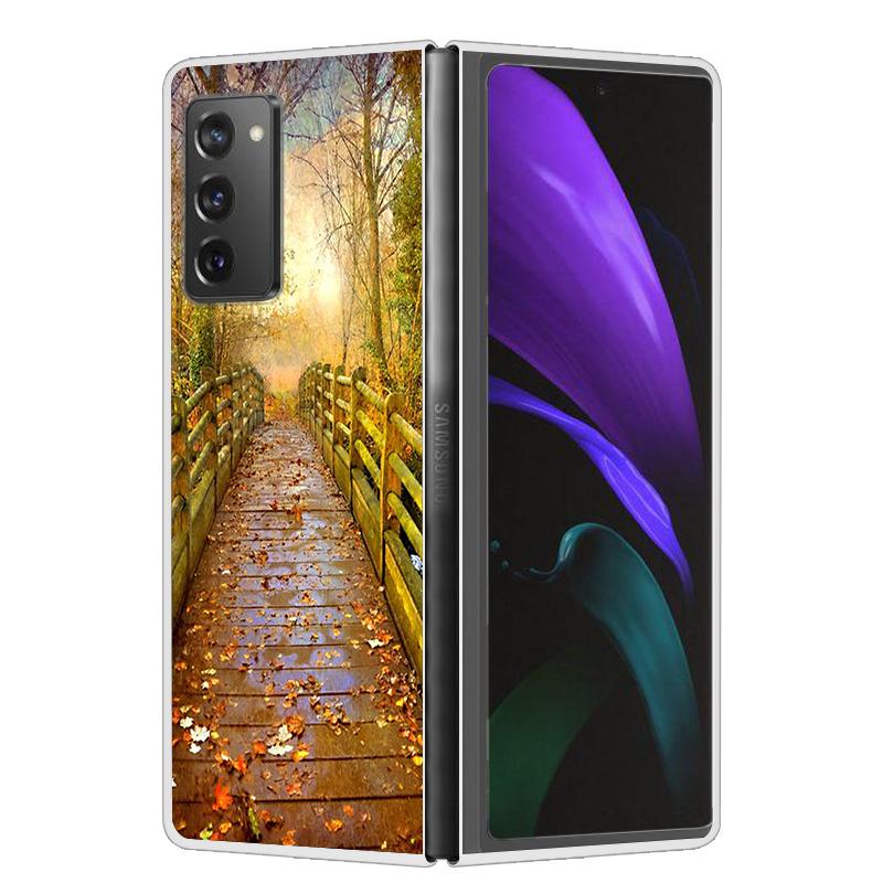 For Samsung Galaxy Z Fold2 Fold4 Fold5 Case Shockproof Hard Plastic PC Back Cover For Samsung Galaxy Z Fold 3 5 4 5G Phone Cases