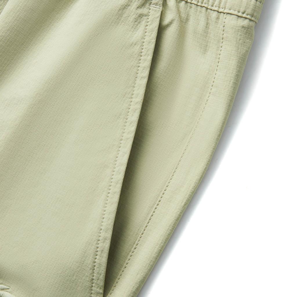 Li Ning Sports Lifestyle Series Solid Color Mid Waist Versatile Breathable Straight Leg Sports Shorts Men Shorts Shuttle-Leaf-Green AKSV169-3